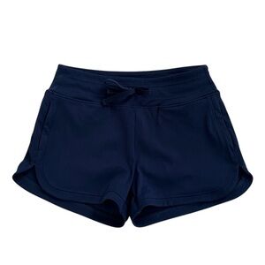 ZYIA Navy Blue Hybrid Stretch Shorts With Pockets